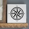 Compass Rose Embossing 12 x 12 Stencil | FS040 by Designer Stencils | Pattern Stencils | Reusable Stencils for Painting on Wood, Wall, Tile, Canvas, Paper, Fabric, Furniture, Floor | Try Instead of a Wallpaper | Easy to Use & Clean